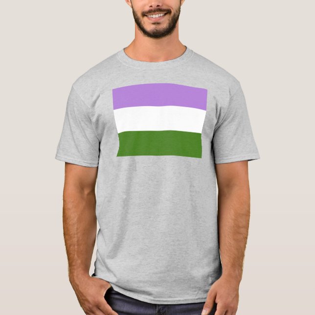 Genderqueer Pride Flag T-Shirt (Front)