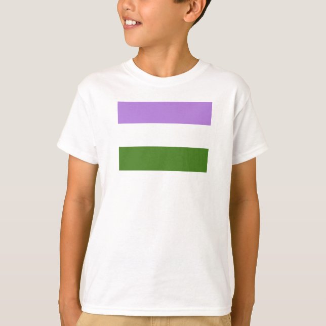 Genderqueer Pride Flag T-Shirt (Front)