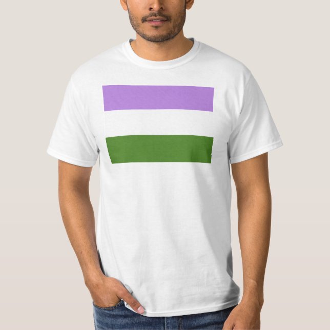 Genderqueer Pride Flag T-Shirt (Front)
