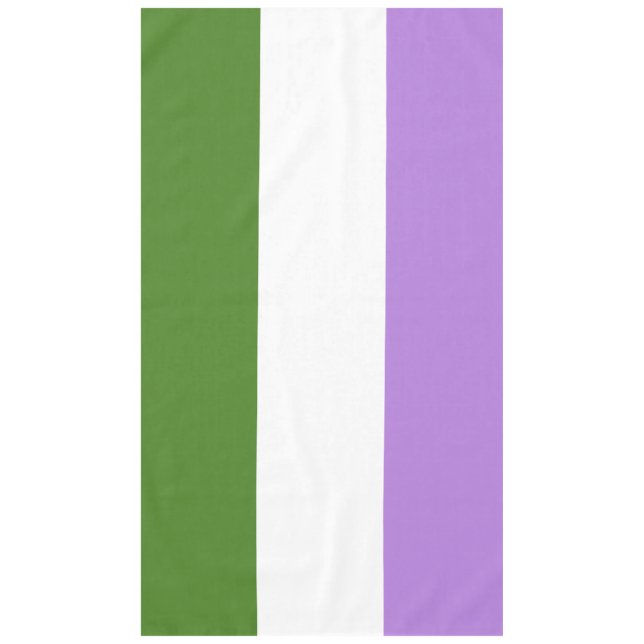 Genderqueer Pride Flag Tablecloth (Front)