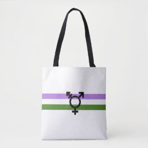 Genderqueer Pride Flag Tote Bag