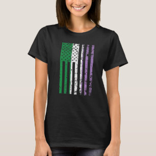 Genderqueer Pride Flag Usa American Genderqueer Fl T-Shirt