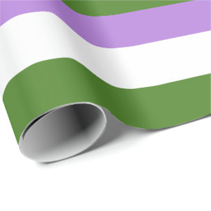 Genderqueer Pride Flag Wrapping Paper