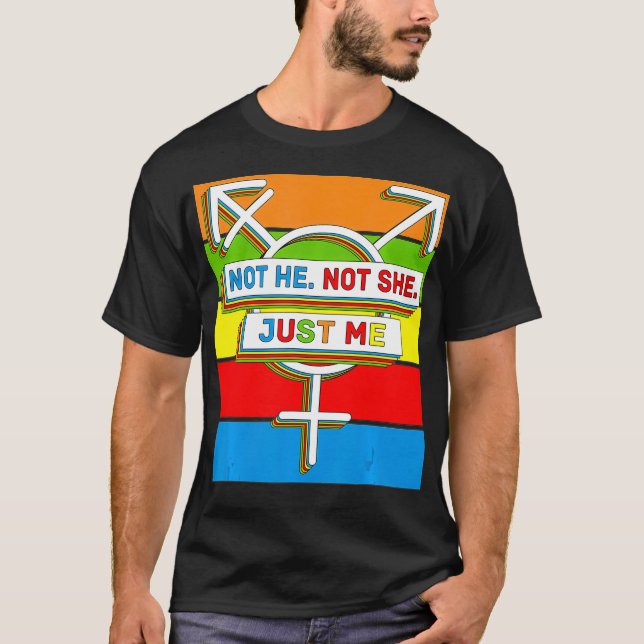 Genderqueer Pride LGBTQ NonBinary  T-Shirt (Front)