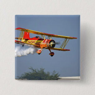 Gene Soucy performing aerobatics in Grumman 15 Cm Square Badge
