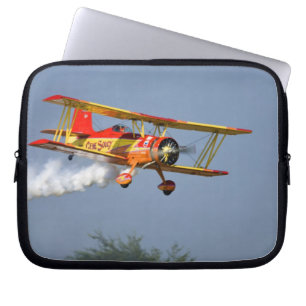 Gene Soucy performing aerobatics in Grumman Laptop Sleeve