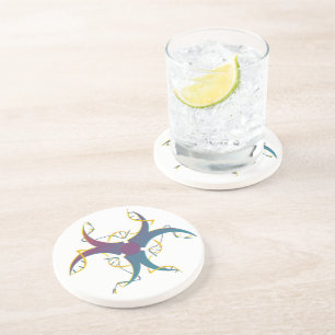 Gene Splicing Bio Hazard Symbol Coaster