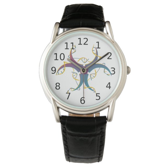 Gene Splicing Bio Hazard Symbol Watch (Front)