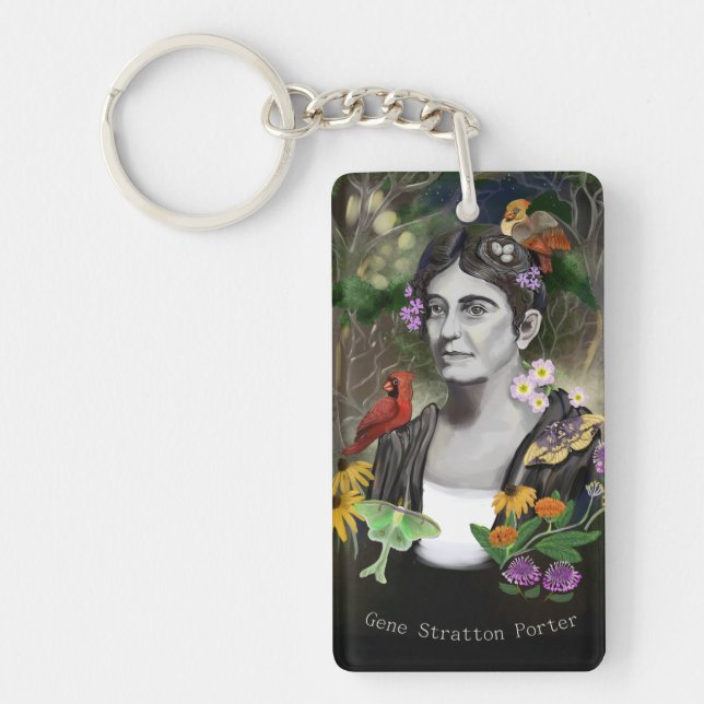 Gene Stratton Porter Portrait Key Ring (Front)
