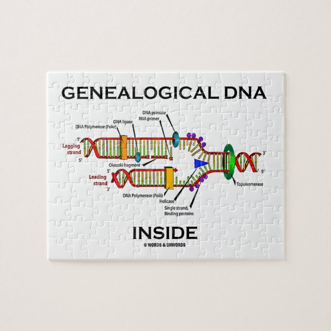 Genealogical DNA Inside (Genealogist Attitude) Jigsaw Puzzle (Horizontal)