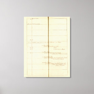 Genealogical Table, France 2 Canvas Print