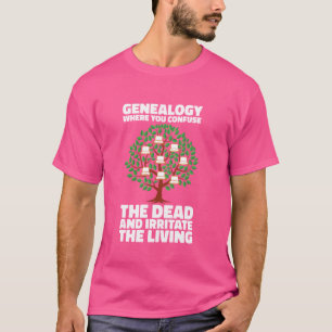 Genealogist Family Tree Expert Ancestry Research G T-Shirt
