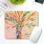 Genealogist Family Tree Personalised Mouse Pad<br><div class="desc">Genealogist Family Tree Personalised Mouse Pad. This unique Family Tree design is ideal for those involved in genealogy. The original Tree of Life design was made in mosaic using small fragments of brightly coloured glass. Personalise it with your name and profession . To edit further click the "customise further" link...</div>