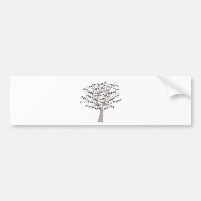 Genealogy Bumper Sticker (Front)