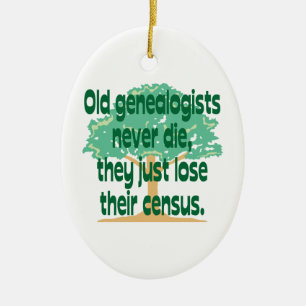 Genealogy Census Ornament