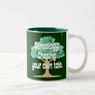 Genealogy: Chasing Your Own Tale Two-Tone Coffee Mug