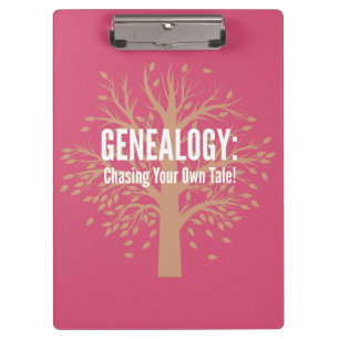 Genealogy Clipboard (Pink)