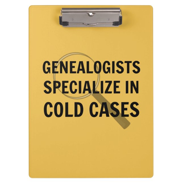 Genealogy Clipboard (Yellow) (Front)