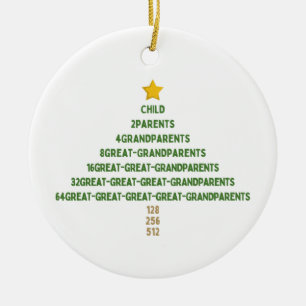 Genealogy Family History Christmas Ornament