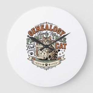 Genealogy Family Tree Cat Genealogy Family Tree Ca Large Clock