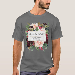 Genealogy Genealogist Gift Ladies Family Researche T-Shirt