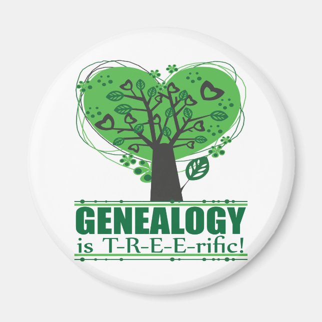 Genealogy is T-R-E-E-rific! Magnet (Front)