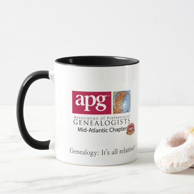 Genealogy It's All Relative Coffee Mug (With Donut)