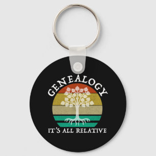 Genealogy - It's All Relative Key Ring