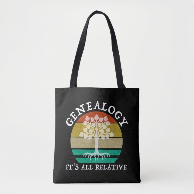 Genealogy - It's All Relative Tote Bag (Front)