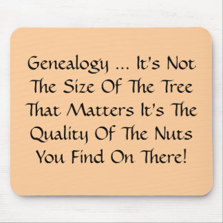 Genealogy It's not the size of the tree mousepad