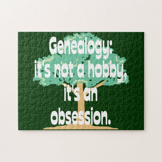 Genealogy Obsession Jigsaw Puzzle (Horizontal)
