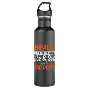 Genealogy Playing Dead People Dna Family 710 Ml Water Bottle