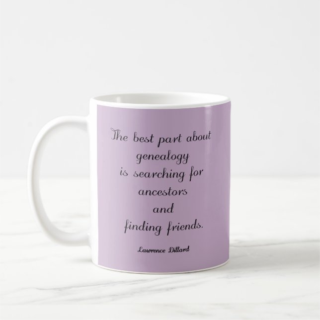 Genealogy Quote Custom Mug (Left)