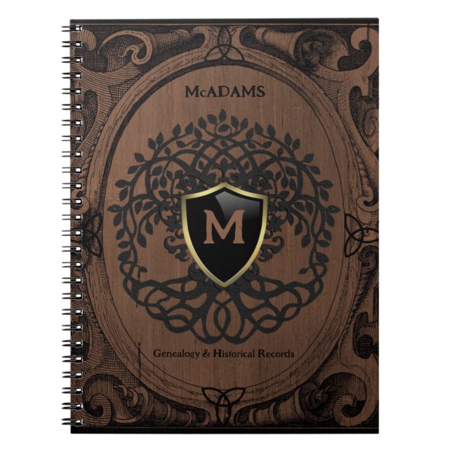 Genealogy Records Family Tree Ancestry Brown Name Notebook (Front)