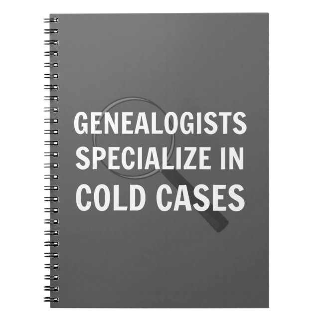 Genealogy Spiral Bound Notebook (Grey) (Front)