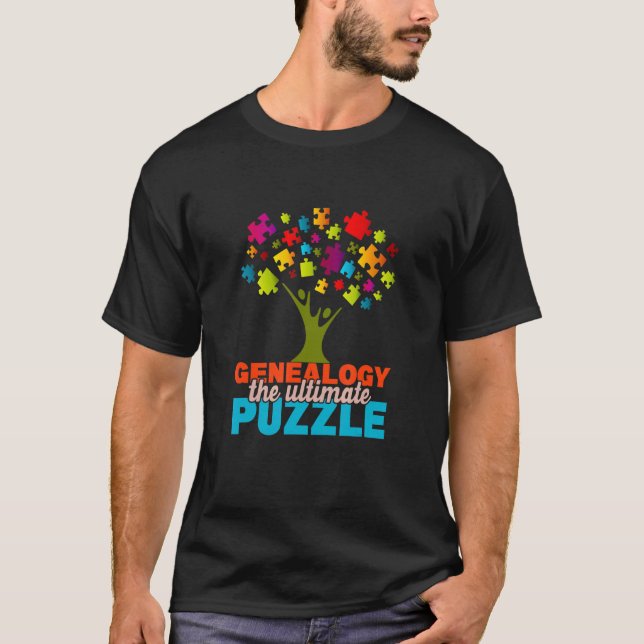 Genealogy The Ultimate Puzzle Genealogist Family H T-Shirt (Front)