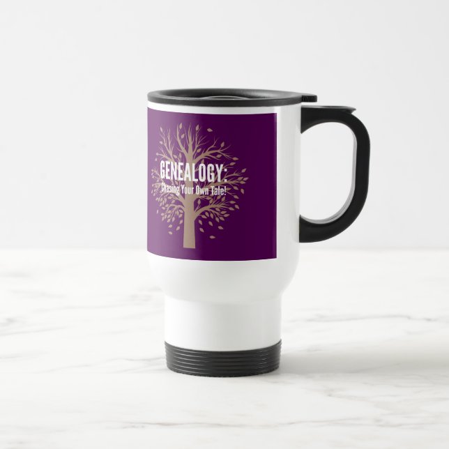Genealogy Travel Mug (Purple) (Right)