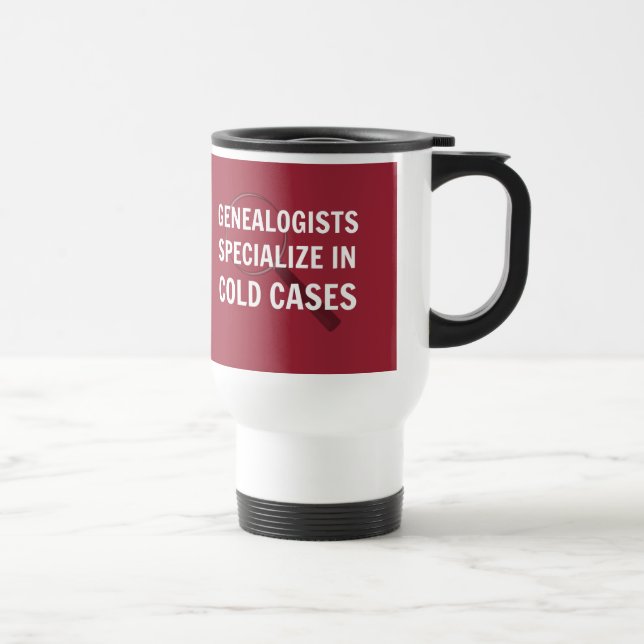 Genealogy Travel Mug (Red) (Right)