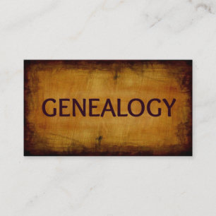 Geneaology Antique Business Card