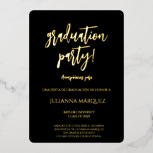 Generación 2025 invitación de graduación 