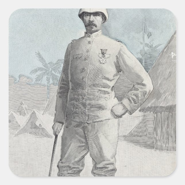 General Alfred Amedee Dodds Square Sticker (Front)