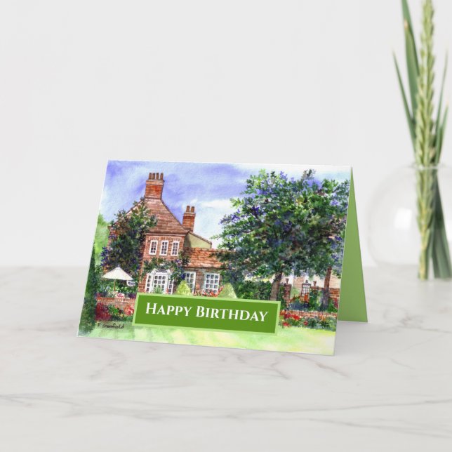 General Birthday The Manor House York England Card (Front)