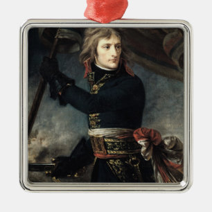General Bonaparte  on the Bridge at Arcole Metal Tree Decoration