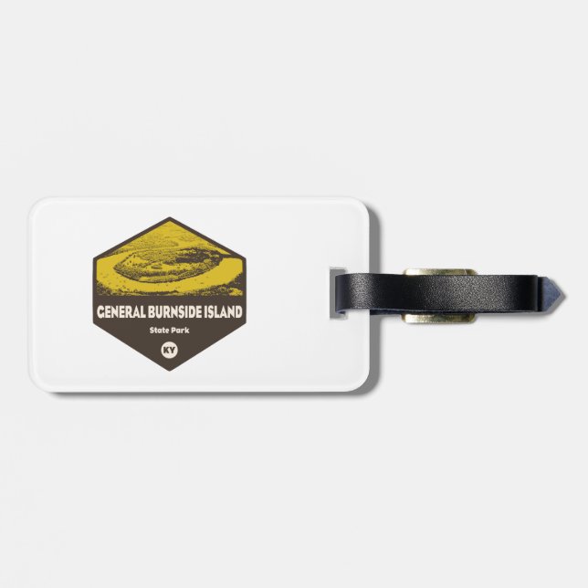 General Burnside Island State Park Kentucky Luggage Tag (Back Horizontal)