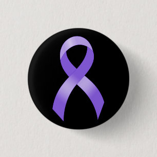General Cancer - Lavender Ribbon 3 Cm Round Badge