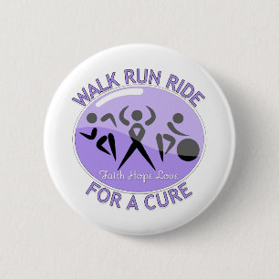 General Cancer Walk Run Ride For A Cure 6 Cm Round Badge