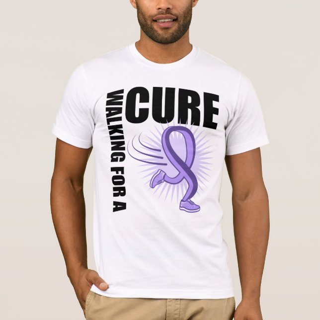 General Cancer Walking For A Cure T-Shirt (Front)