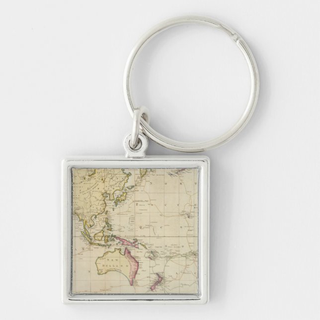 General chart historical map key ring (Front)