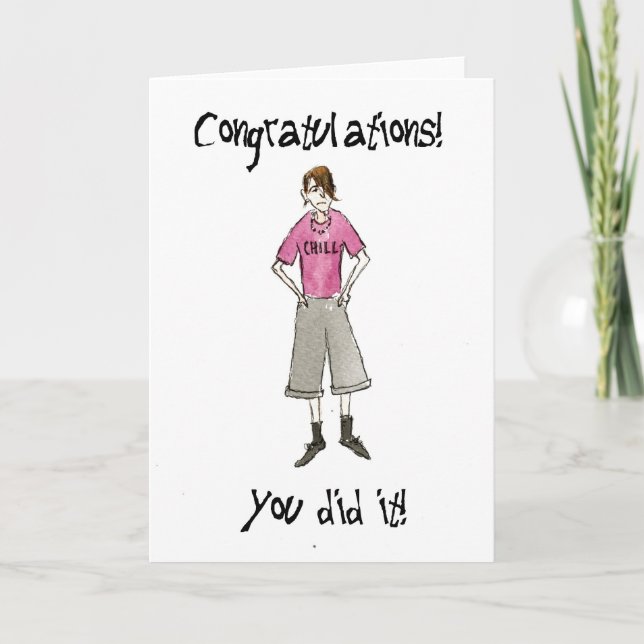 General Congratulations Card for Teenage Lad (Front)
