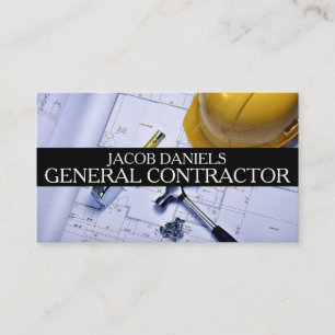 General Contractor Builder Construction Business Card